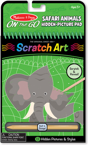 Melissa & Doug Scratch Art animaux de safari de voyage (cartes à gratter) Melissa & Doug 9419 000772094191