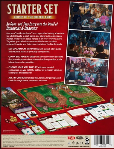 Wizards of the Coast Donjons et dragons 5e DnD 5e (en) starter set heroes of the borderlands (D&D) 195166293110