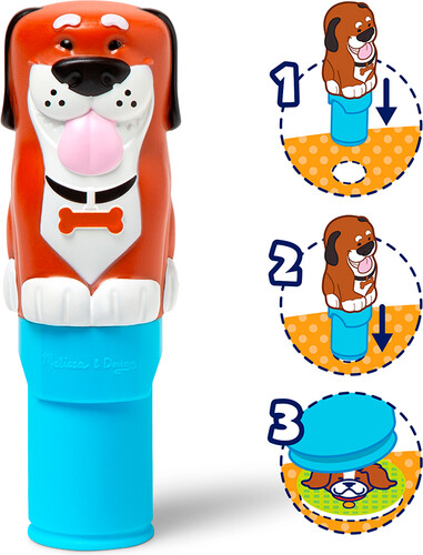 Melissa & Doug sticker wow - bloc d'activités et estampeuse à autocollants - chien 681147000254