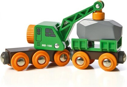 Brio Train Brio Train en bois Wagon grue ingénieux 33698 7312350336986
