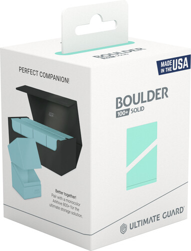 ultimate guard Ultimate Guard Deck Box Boulder 100+ pastel solid mint green 4056133034043