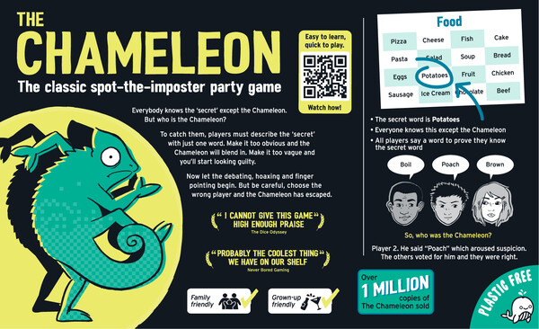 Big Potato Games Le Chameleon - Nouveau Format (en) 850064186017