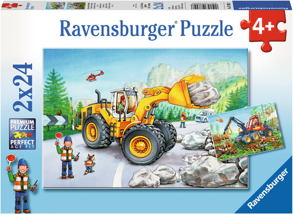 Ravensburger Casse-tête 24x2 Travaux de tracteurs 4005556078028