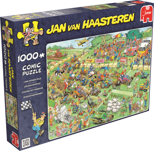 Jumbo Casse-tête 1000 Jan van Haasteren - course de tracteurs de pelouse 8710126190210