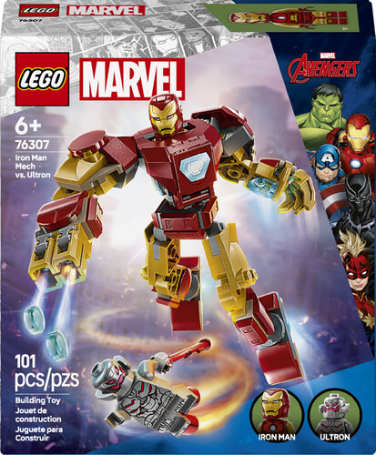 LEGO LEGO 76307 Le robot d’Iron Man contre Ultron 673419406277