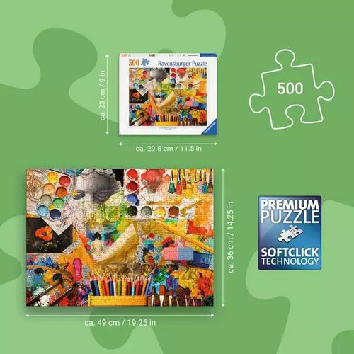 Ravensburger casse-tête Casse-tête 500 Studio d'art 4005555018452
