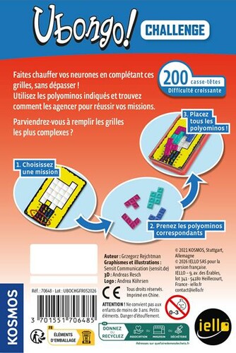 iello Challenge (fr) Ubongo 3701551706485