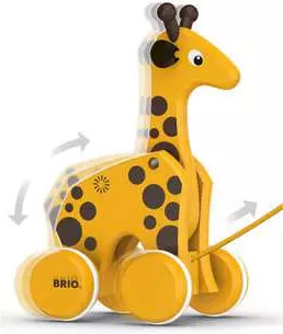 BRIO Brio Jouet Girafe à tirer 30200 7312350302004