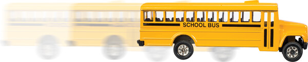 Toysmith Autobus scolaire 5" métal à rétro-friction (unité) 085761932685