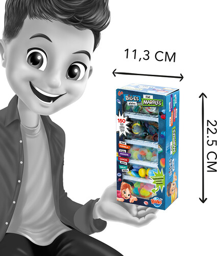 Buki Buki - Ensemble de billes plates 3700802104902