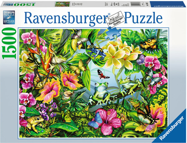 Ravensburger Casse-tête 1500 Cherche et trouve les grenouilles 4005556163632
