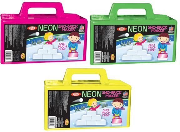 Ideal Toy Moule à bloc/brique de neige fluo (unité) (varié) 026608083498