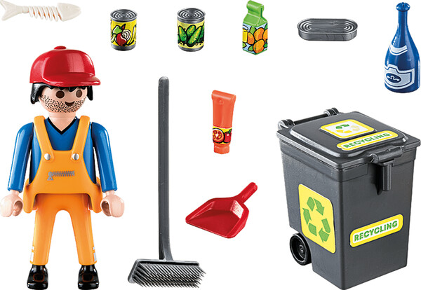 Playmobil Playmobil 70249 Agent d'entretien de la voirie (janvier 2021) 4008789702494