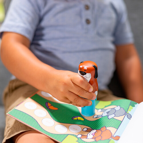 Melissa & Doug sticker wow - bloc d'activités et estampeuse à autocollants - chien 681147000254