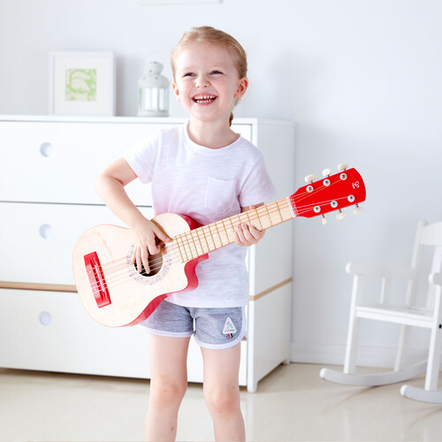 Hape Guitare rouge pour enfant - May 6943478021877