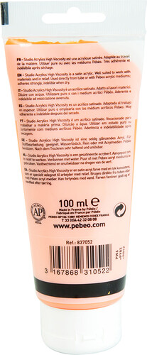 pébéo Acrylique Studio 100ml jaune cadmium foncé 52 3167868310522