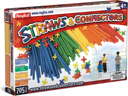 Roylco Pailles et connecteurs 705 pièces (Straws and Connectors) 066960060904