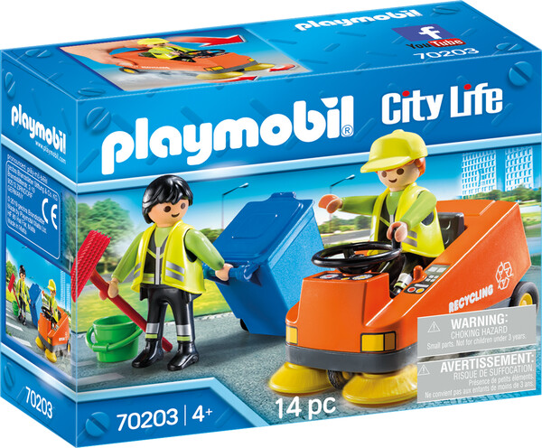 Playmobil Playmobil 70203 Agents d'entretien de la voierie 4008789702036