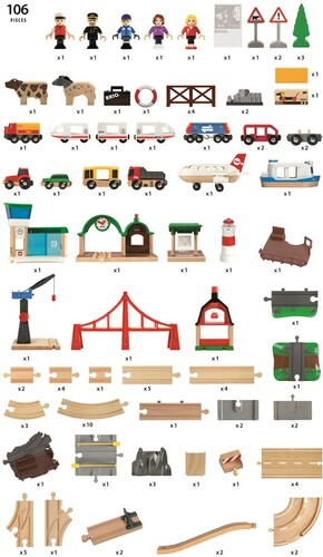 Brio Train Brio Train en bois Circuit le monde extraordinaire de 33766 7312350337662