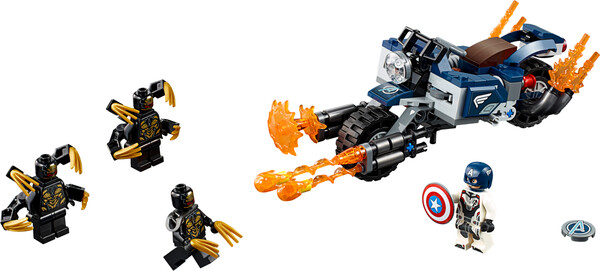 LEGO LEGO 76123 Super-héros Capitaine America l'attaque des Outriders, Avengers 673419303088