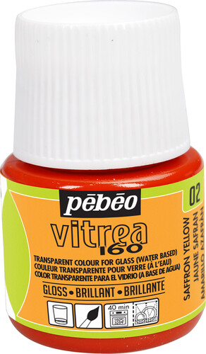 pébéo Peinture pour verre vitrea 160 45ml jaune safran 02 3167861110020