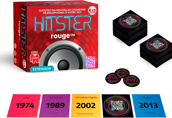 Kid collection hitster (fr/en) - extension 100% franco rouge fm 629270810524