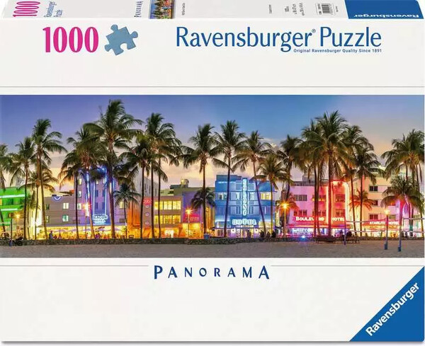 Ravensburger casse-tête Casse-tête 1000 Night Glow on Ocean Drive Panoramic 4005555017103