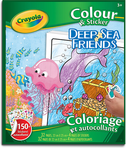 Crayola Coloriage et autocollants / deep sea and friends 063652069108