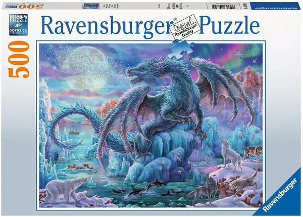 Ravensburger Casse-tête 500 Dragon en glace 4005556148394