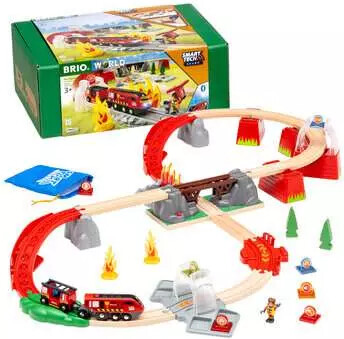 Brio Train Brio Train en bois Smart Tech sound - Circuit Action Pompier 36004 7312350360042
