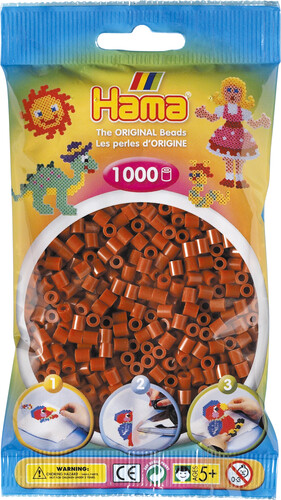 Hama Hama Midi 1000 perles brun caramel 207-20 028178207205
