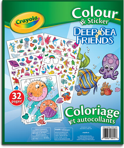 Crayola Coloriage et autocollants / deep sea and friends 063652069108
