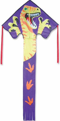 Premier Kites Cerf-volant monocorde large facile à voler vélociraptor 46'' x 90'' 630104440589