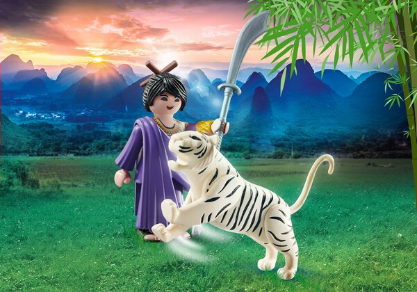 Playmobil Playmobil 70382 Combattante ninja et tigre 4008789703828