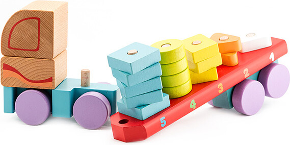 Cubika Camion avec figures geometriques 4823056513425