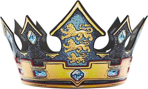 Liontouch Costume chevalier triple lions couronne du roi en mousse 29102 5707307291029