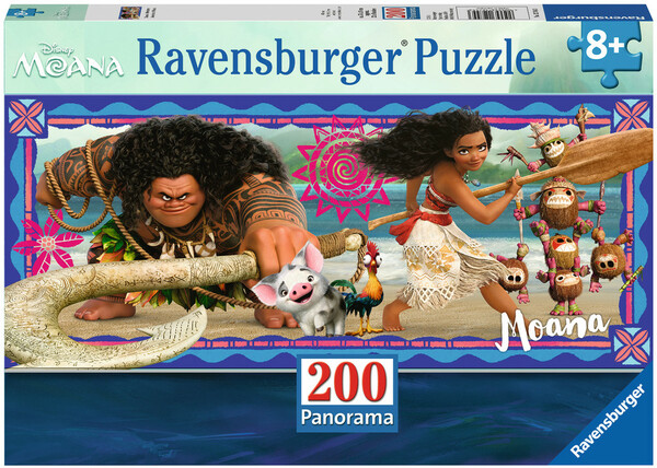 Ravensburger Casse-tête 200 Panorama Moana Les aventures de Vaiana 4005556127443