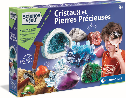 Clementoni Science & jeu: Science Cristaux et pierres précieuses (fr) 8005125523450