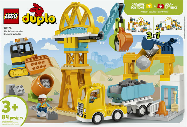 LEGO LEGO 10476 3 in 1 Construction Site and Vehicles 673419420655
