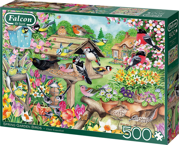 Falcon de luxe Casse-tête 500 Oiseaux et jardin au printemps (Spring Garden Birds) 8710126112809