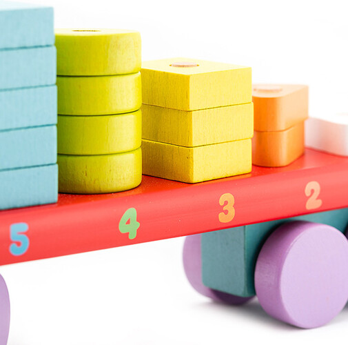 Cubika Camion avec figures geometriques 4823056513425