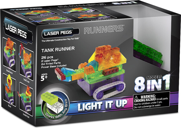 Laser Pegs - briques illuminées Laser Pegs tanks 8 en 1 (briques illuminées) 810690021144