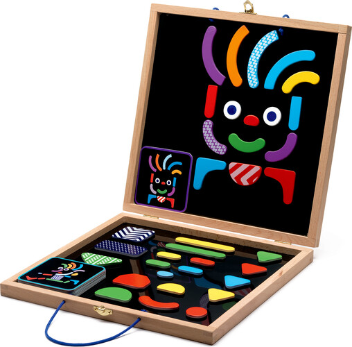 Djeco Coffret Geobonhomme magnétique en bois (fr/en) 3070900031364