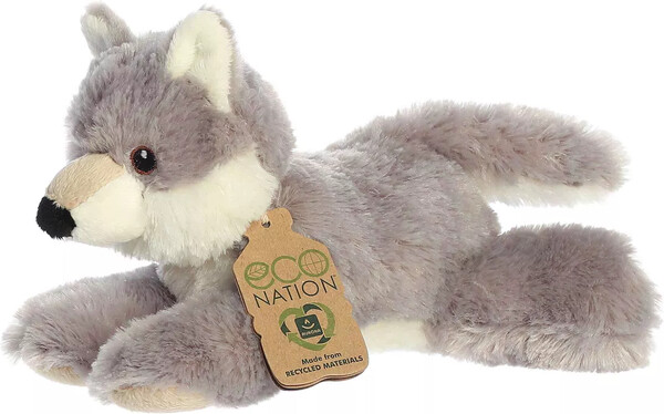 Aurora Eco nation - softies - loup 8" 092943351554