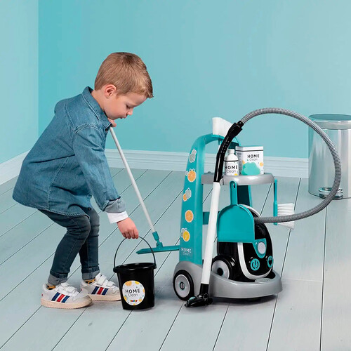 Smoby Chariot ménager et aspirateur 8 pièces 3032163303169