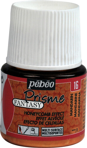 pébéo Peinture à effet alvéolé Fantasy Prisme 45ml mandarine 16 3167860098336