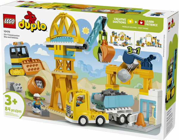 LEGO LEGO 10476 3 in 1 Construction Site and Vehicles 673419420655