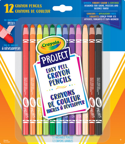 Crayola Crayons de couleur 12 faciles à développer 063652049209