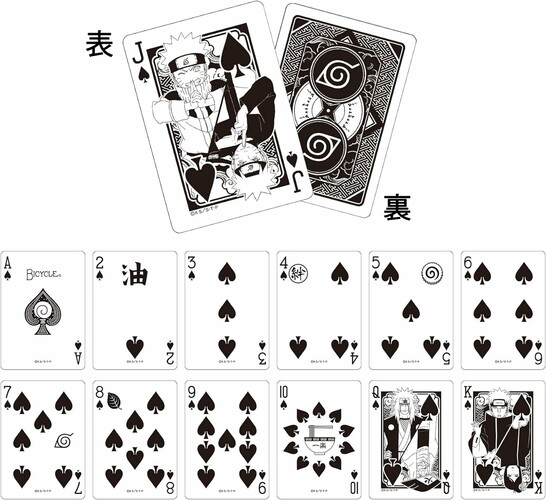 Bicycle Cartes à jouer - Naruto 073854098257
