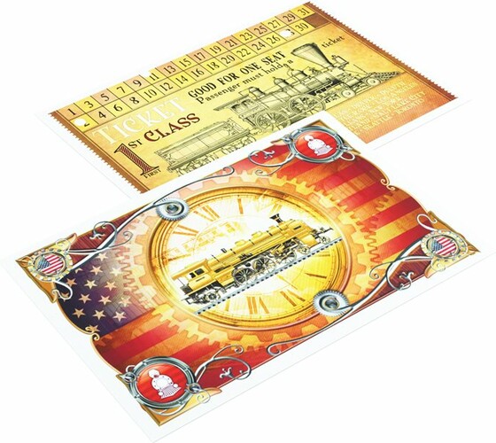 Gamegenic Aventurier du rails (fr/en) Amerique - Protecteur de cartes Gamegenic 4251715410486